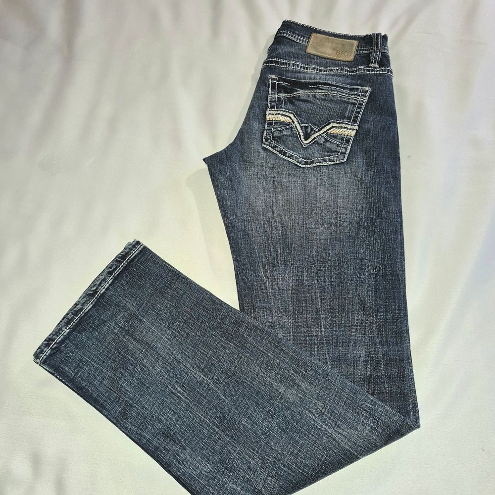 Buckle Men's Dark Blue Straight Jeans